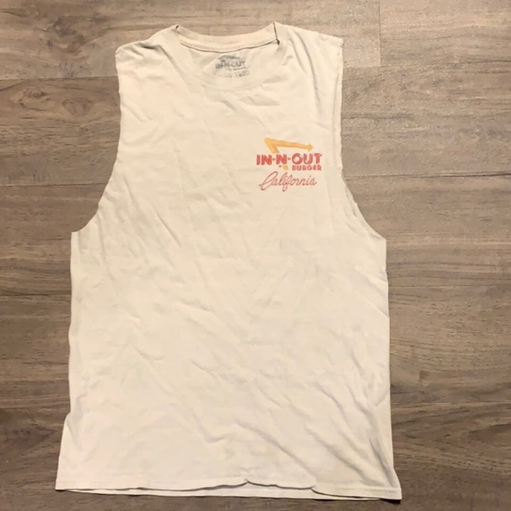 In N Out Cutoff Tank Top